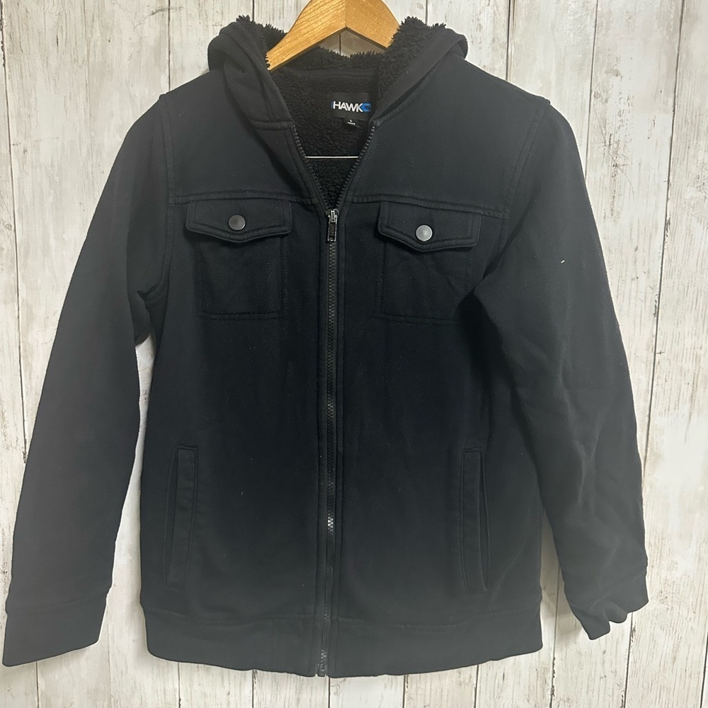 Boys Tony Hawk Black Sherpa  Hoodie Size L - Picture 2 of 6